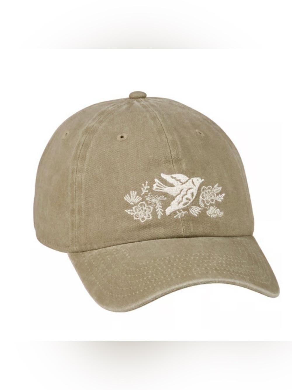 Primitives by Kathy Peace Dove Embroidered Baseball Cap